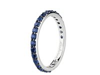 Anello Salvini Donna Verette Intere Colore in Oro bianco Zaffiro 1.16 Ct 20061842 - 20061842